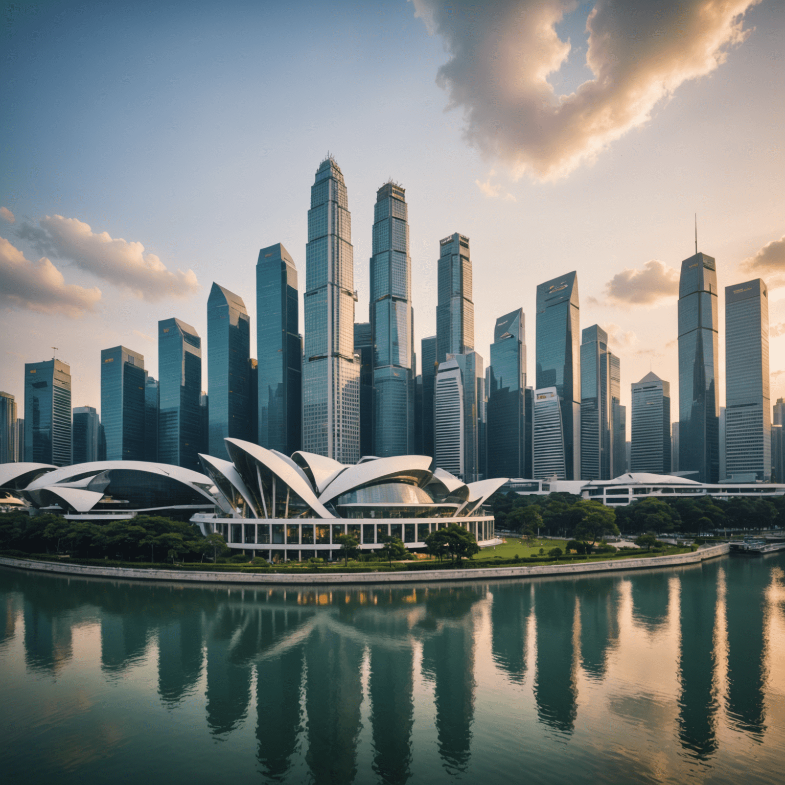 hellcatlinseed logo - Singapore's financial district skyline with company name