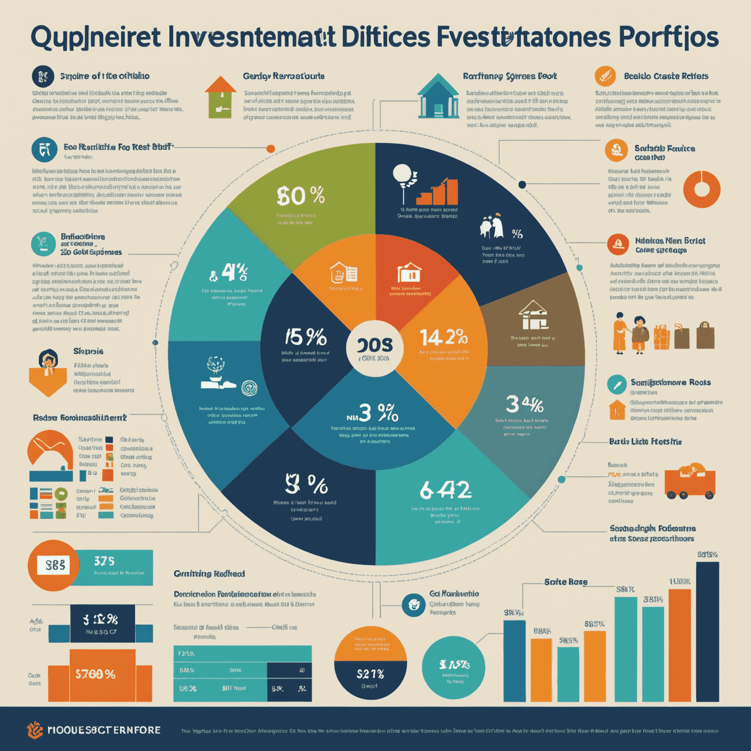 Infographic showing diverse investment portfolio suitable for retirees in Singapore, including stocks, bonds, REITs, and CPF LIFE