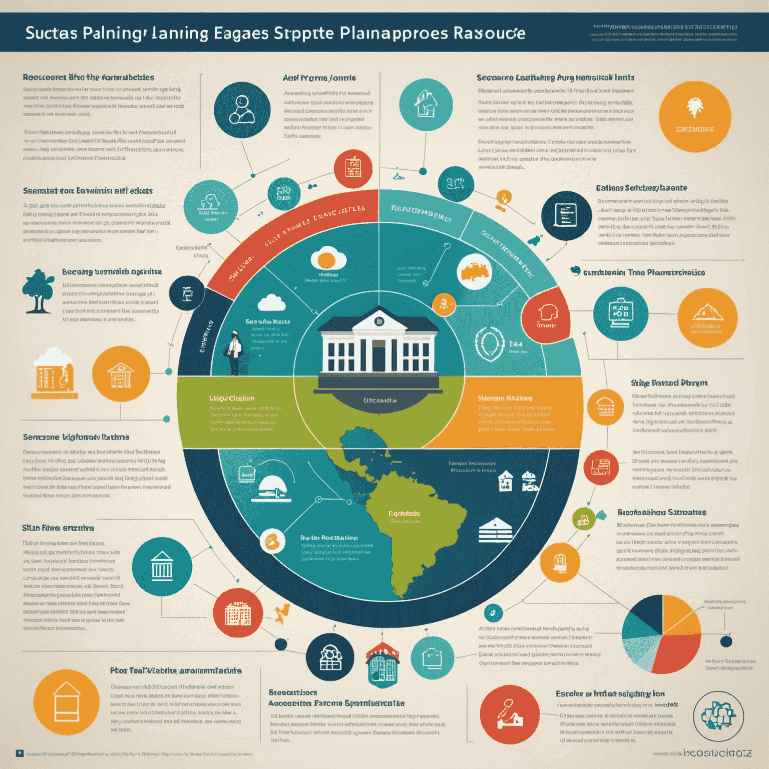 An infographic showing various estate planning tools and strategies relevant to Singapore's financial landscape